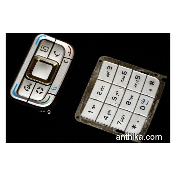 Nokia E65 Tuş Orjinal Kalitesinde Keypad Silver N...