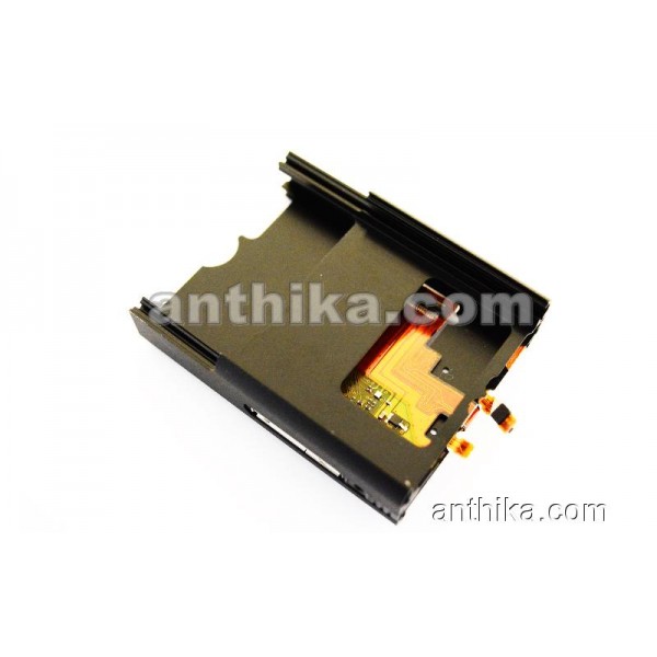 Nokia 3250 Kasa Tuş Board Flex Original Middle Cover UI Keypad Board Black