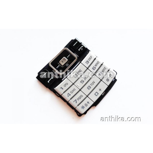 Samsung M200 Tuş Original Keypad Silver Black New...