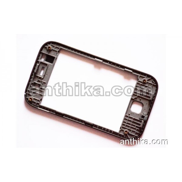 Samsung Galaxy Y S5360 Ekran Çerçeve Ön Çıta Original Front Cover Black