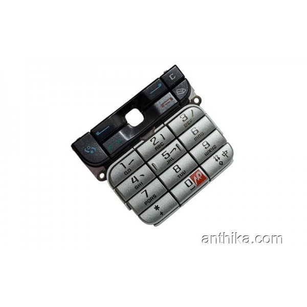 Nokia 3230 Tuş High Quality Keypad Silver Black N...