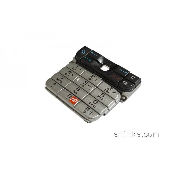 Nokia 3230 Tuş High Quality Keypad Silver Black New