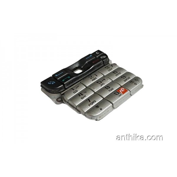 Nokia 3230 Tuş High Quality Keypad Silver Black New