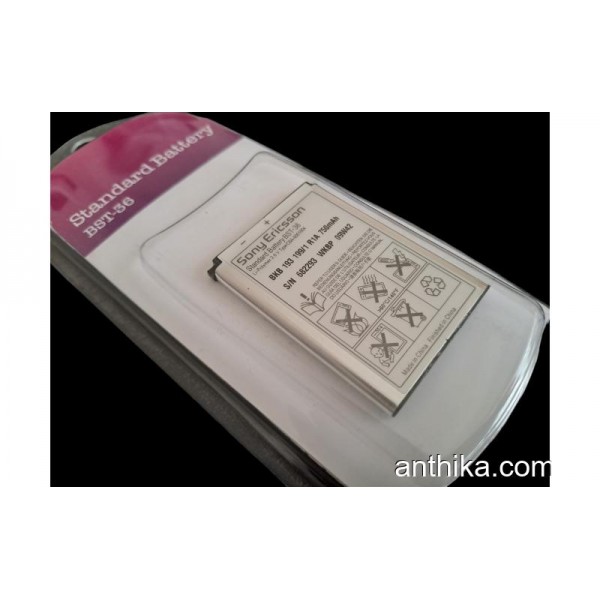Sony BST-36 Batarya Pil Sony Ericsson Z550i W200i K510i T250