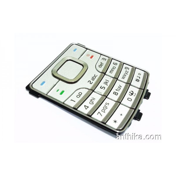 Nokia 6500 Classic Tuş Orjinal Keypad Silver