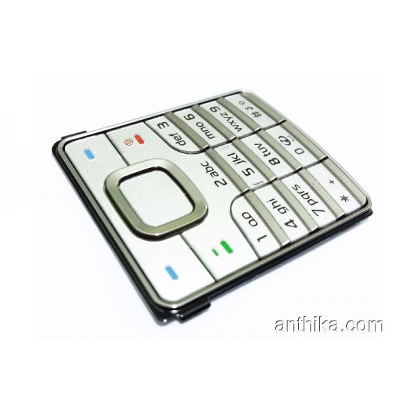 Nokia 6500 Classic Tuş Orjinal Keypad Silver