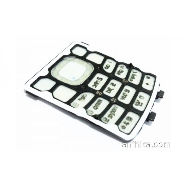 Nokia 6500 Classic Tuş Orjinal Keypad Silver