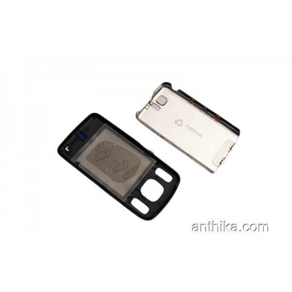 Nokia 6600 Slide Kapak Original Front and Battery Cover Black New