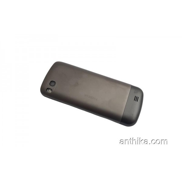 Nokia C3-01 Kapak Kasa Tuş  Original Full Housing Dark Gray New
