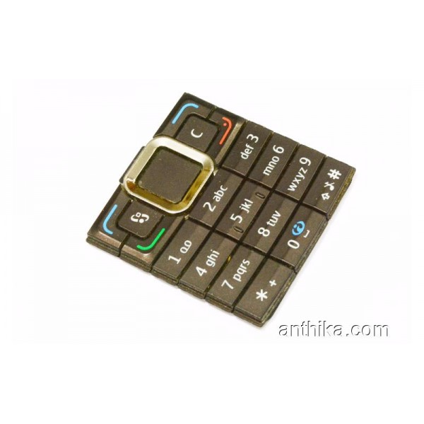 Nokia E90 Tuş Orjinal Keypad Used Mocca Brown