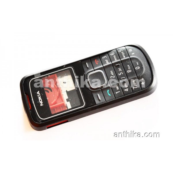 Nokia 1202 Kapak Kasa Tuş High Quality Full Housing Black New