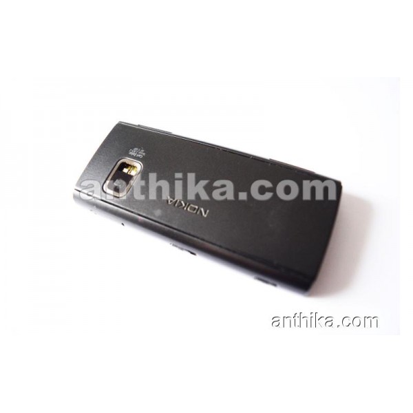 Nokia X6 X6-00 Kapak Kasa Tuş Original Full Housing Black Used-5