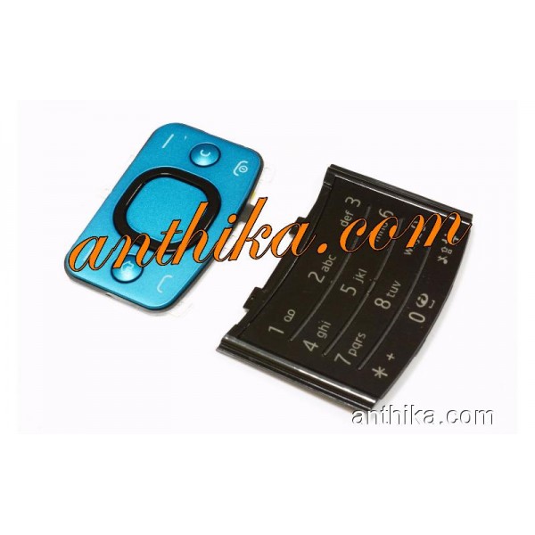 Nokia 6700 Slide Tuş Orjinal Numeric Keypad Blue ...