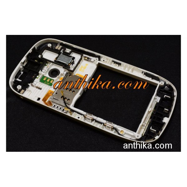 Nokia C7 Kasa Original Middle Cover Frame White Used - 2