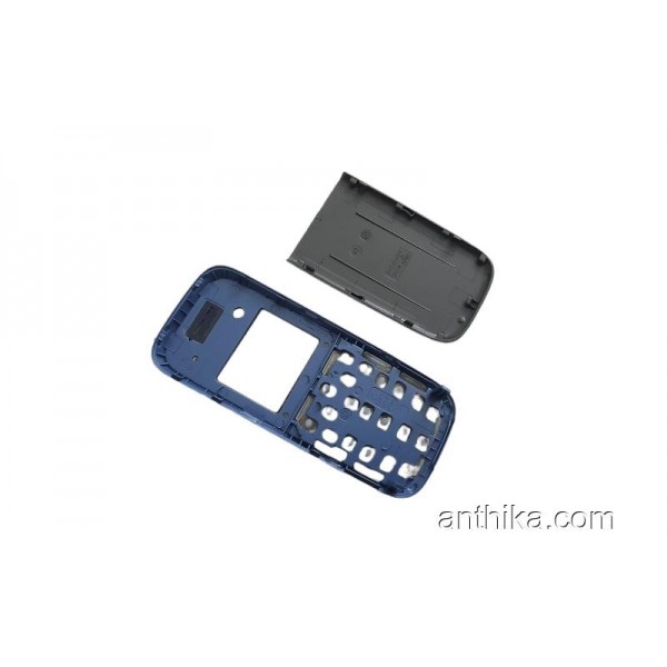 Nokia 1200 1208 Kapak Tuş High Quality Xpress on Cover and Keypad Blue