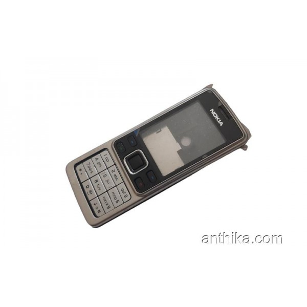 Noki 6300 Kapak Kasa Tuş Original Full Housing Silver New