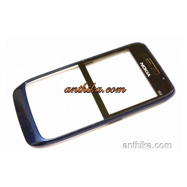 Nokia E63 Kapak Orjinal Front Cover Navy Blue 0253...