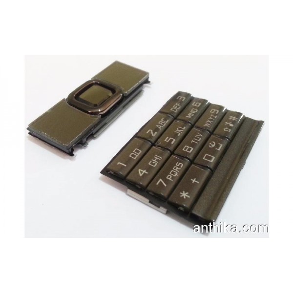 Nokia 8800 Sapphire Arte Tuş Takım Orjinal Keypa...