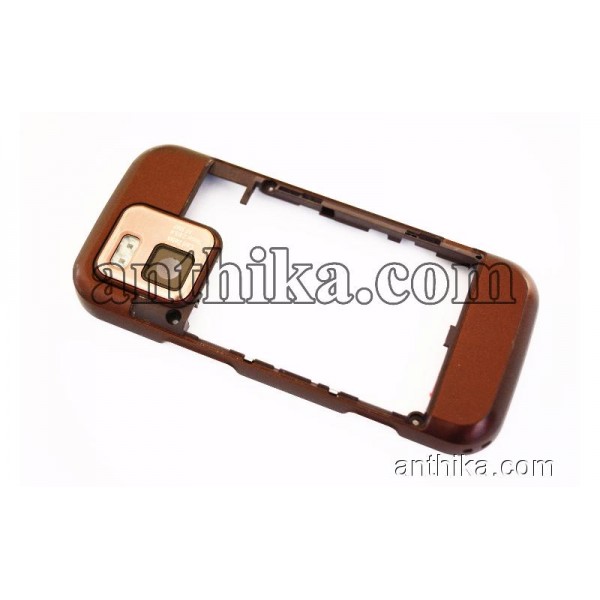 Nokia N97 Mini Kasa Original Middle Cover Brown Us...