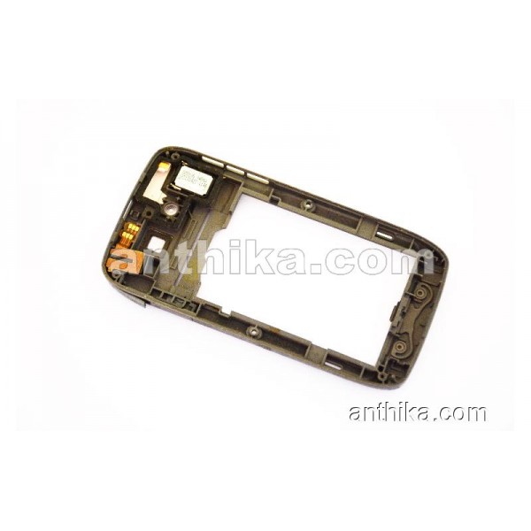Nokia E72 Kasa Buzzer Soket Flex Original Middle Cover Silver Used