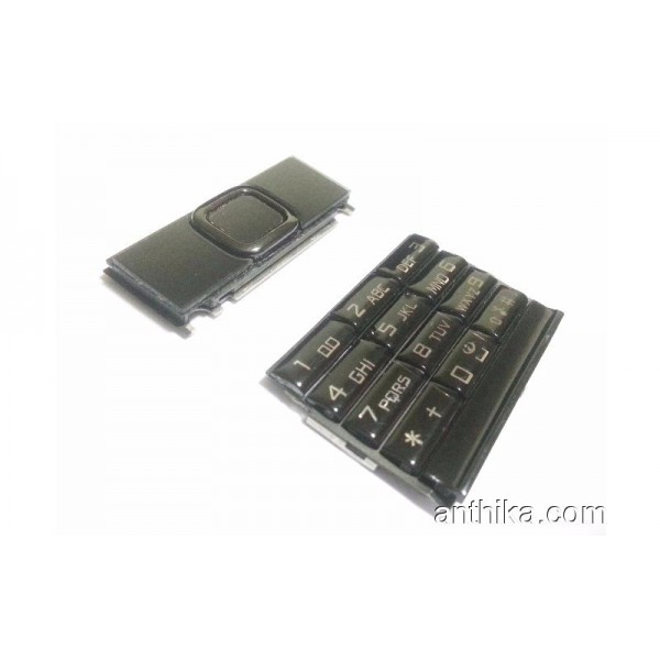 Nokia 8800 Black Arte Tuş Takım Orjinal Keypad S...
