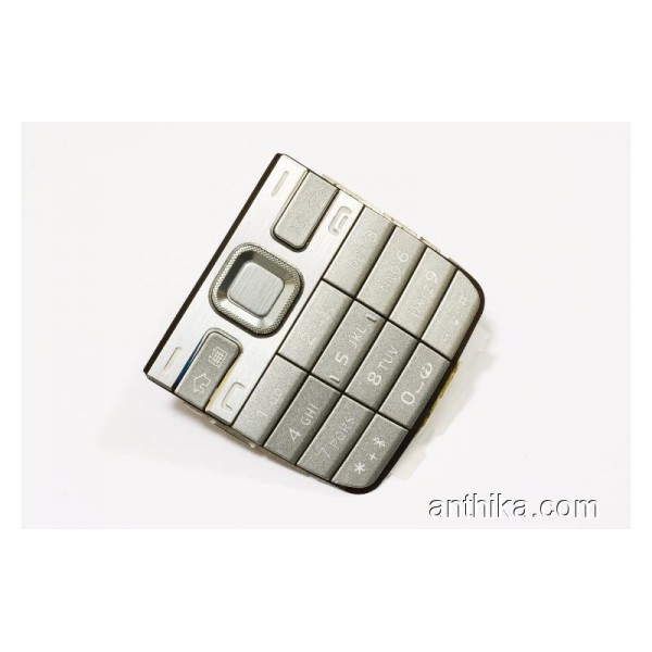 Nokia E52 Tuş Orjinal Kalitesinde Keypad Silver N...