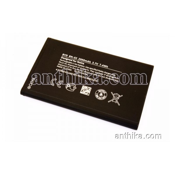 Nokia BYD BN-02 Batarya Pil Original Battery New C...