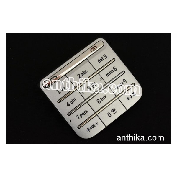 Nokia C3-01 Tuş Original Keypad Silver New 9791M6...
