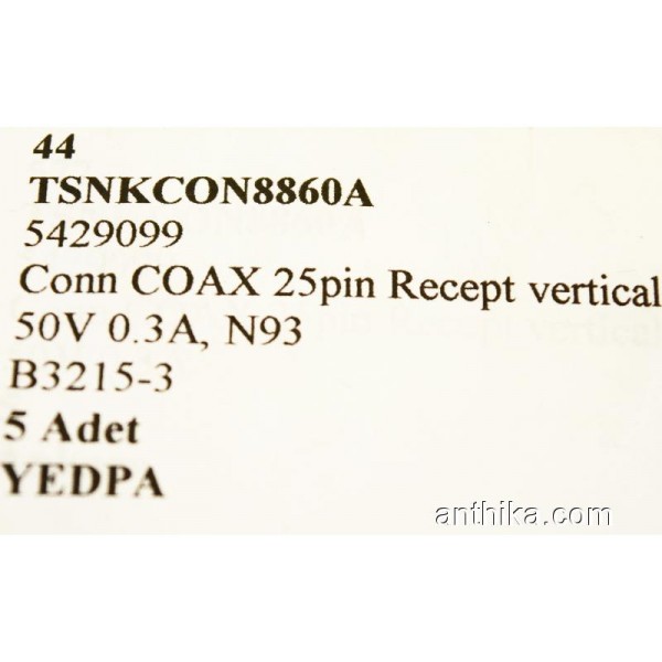 Nokia N93 Conn Coax 25 Pin Recept Vertical 50V 0.3...