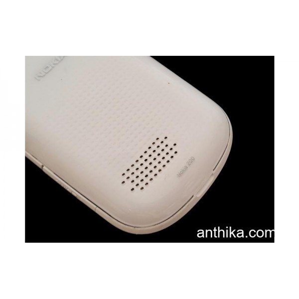 Nokia Asha 200 Kapak Kasa Tuş Original Full Housing White New