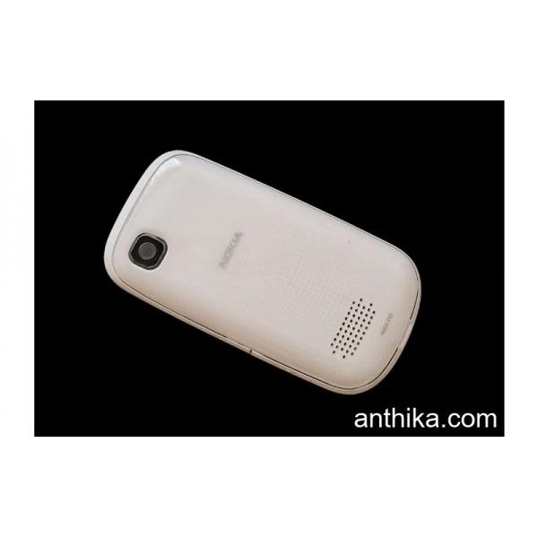 Nokia Asha 200 Kapak Kasa Tuş Original Full Housing White New