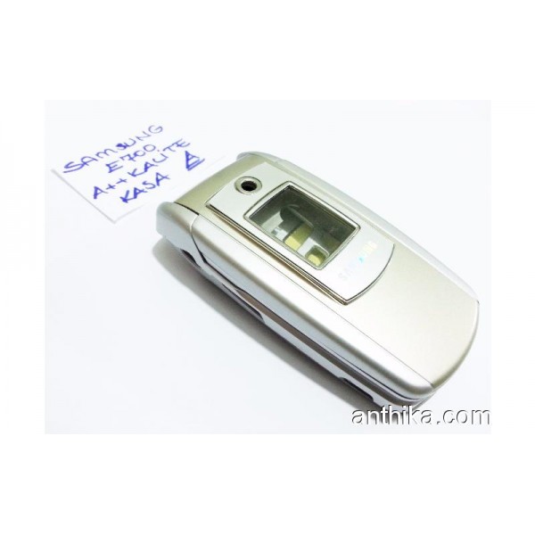 Samsung E700 Kapak Kasa Housing Silver