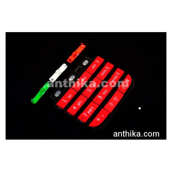 Nokia Asha 300 Tuş High Quality Keypad Red New