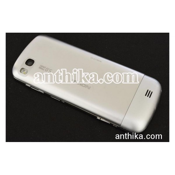 Nokia C3-01 Dokunmatik Kapak Kasa Tuş Orjinal Touchscreen Housing Silver Used