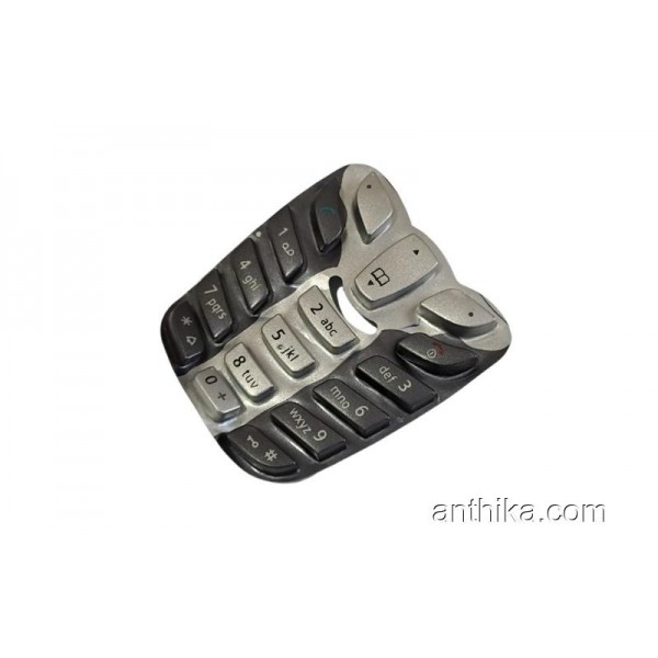 Siemens A57 Tuş Original Keypad Black Silver New