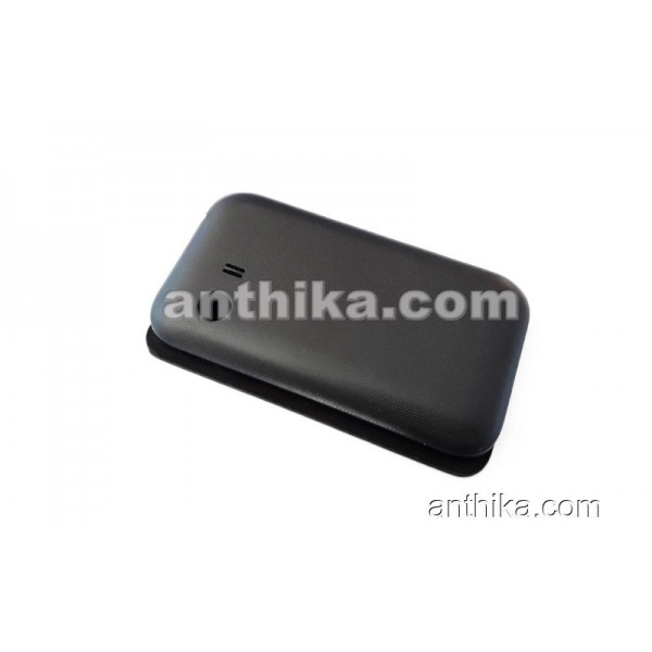 Samsung S5360 Galaxy Y Kapak Kılıf Original Flip Cover Black New