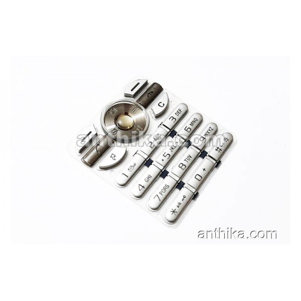 Sony Ericsson R300 Tuş Original Keypad Silver Use...