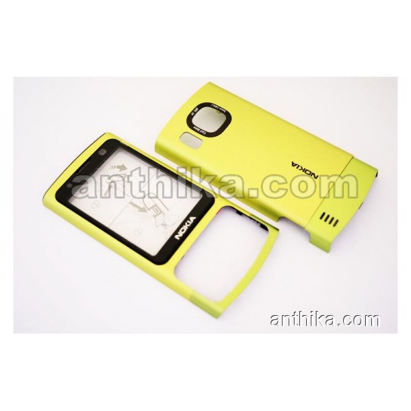 Nokia 6700 Slide Kapak Set Original Cover Green Ne...