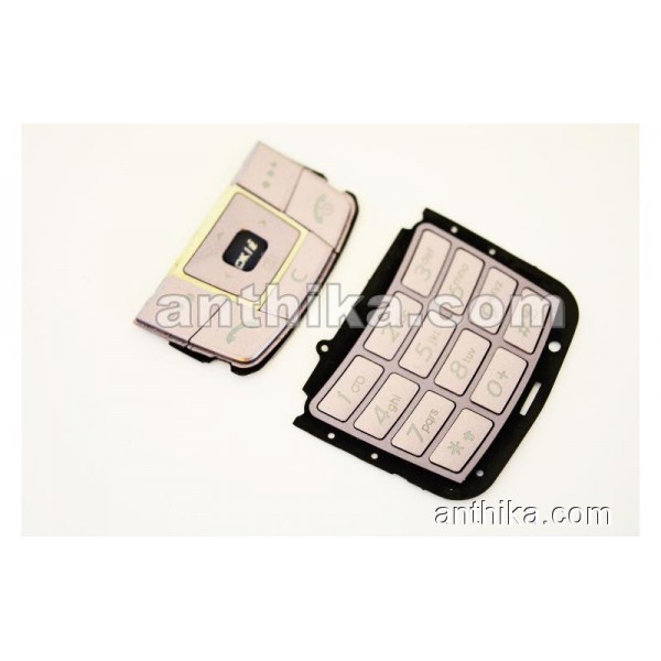Samsung E250 Tuş Original Keypad Purple New