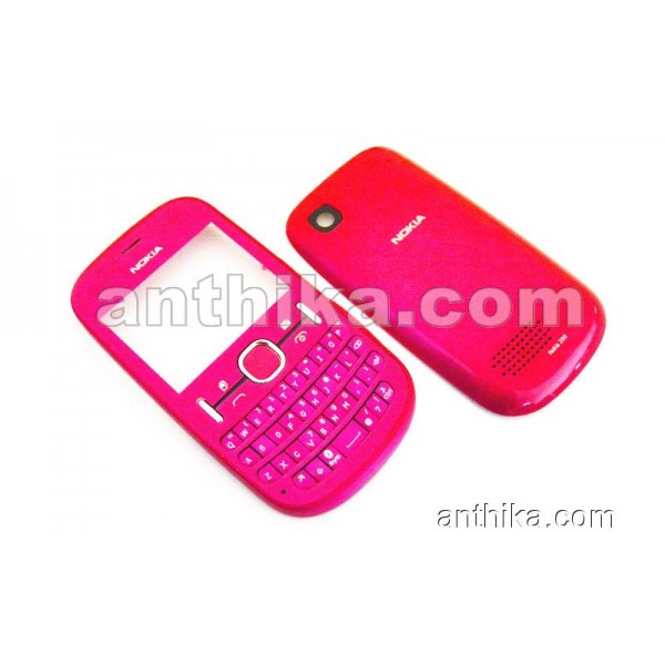 Nokia Asha 201 Kapak Tuş High Quality Cover Pink ...