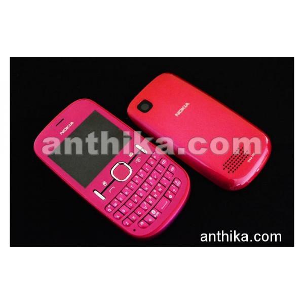 Nokia Asha 201 Kapak Tuş High Quality Cover Pink New