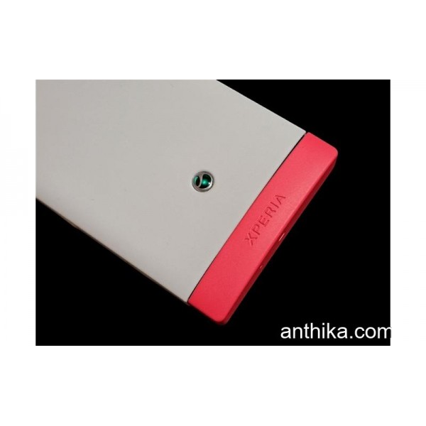 Sony St25 Sony Xperia U ST25i Kapak Kasa Full Housing White Pink New