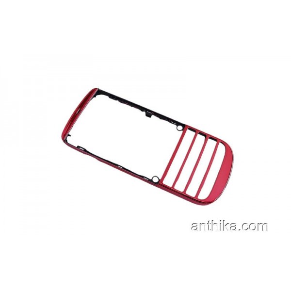 Nokia Asha 300 Kapak Original Front Cover Red New