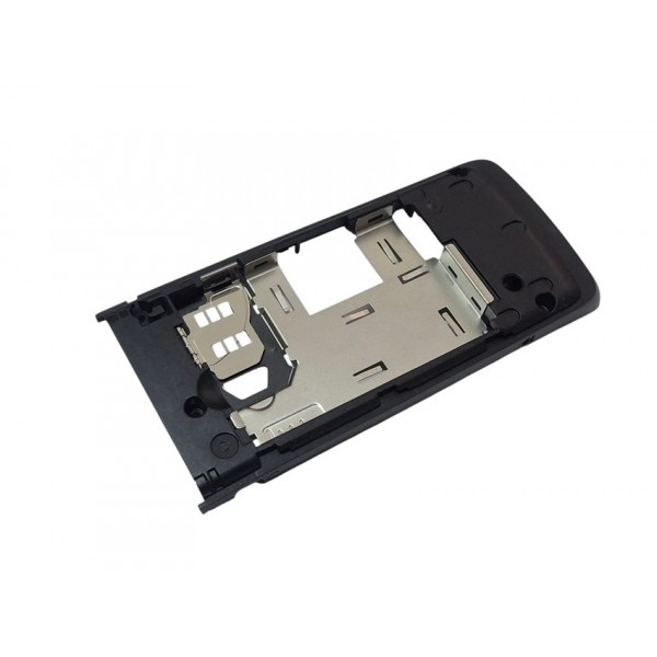 Nokia 6555 Fold Kasa Original Middle Cover Black New