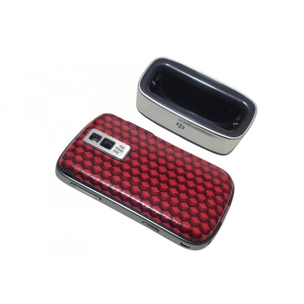 Blackberry 9000 Bold Kapak Kasa Tuş Dock Station Black Red New