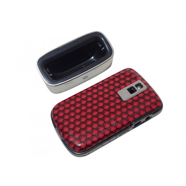 Blackberry 9000 Bold Kapak Kasa Tuş Dock Station Black Red New