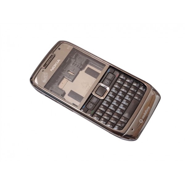 Nokia E71 Kapak Kasa Tuş Original Housing Gray Vodafone Used