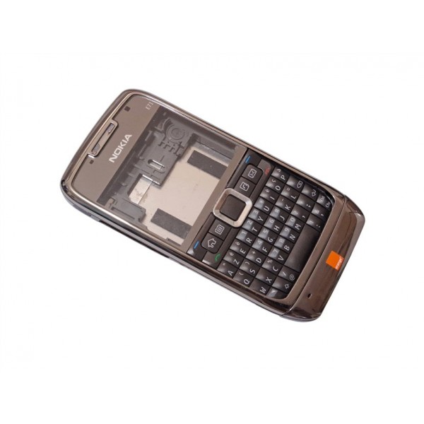 Nokia E71 Kapak Kasa Tuş Original Housing Gray Orange Mobile Used