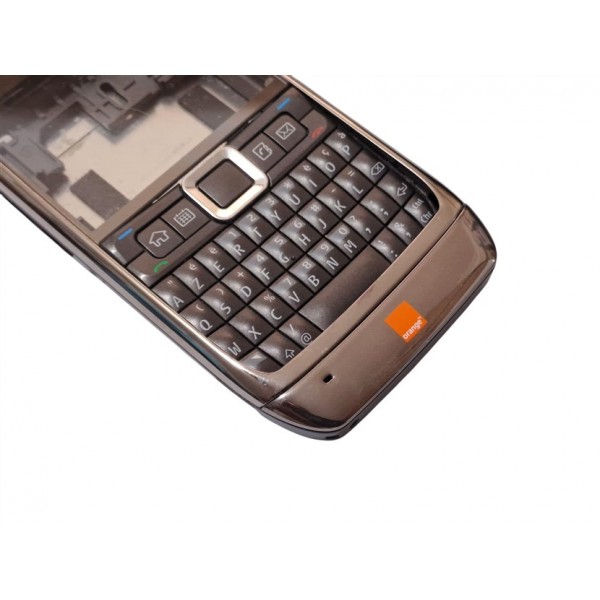 Nokia E71 Kapak Kasa Tuş Original Housing Gray Orange Mobile Used