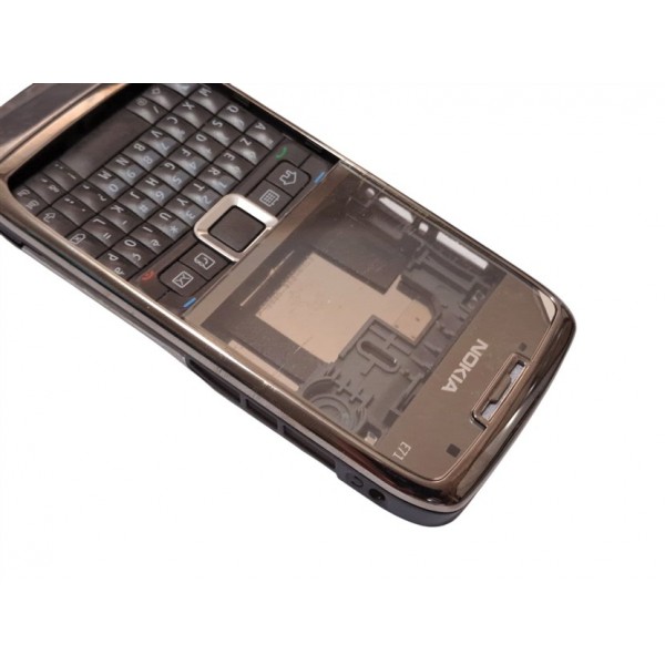 Nokia E71 Kapak Kasa Tuş Original Housing Gray Used